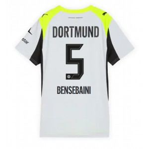 Fotbalové Dres Borussia Dortmund Ramy Bensebaini #5 Dámské Venkovní Oblečení 2025-26 Krátký Rukáv